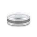 Heritage Brushed Two Tone Mens Band - Kingston