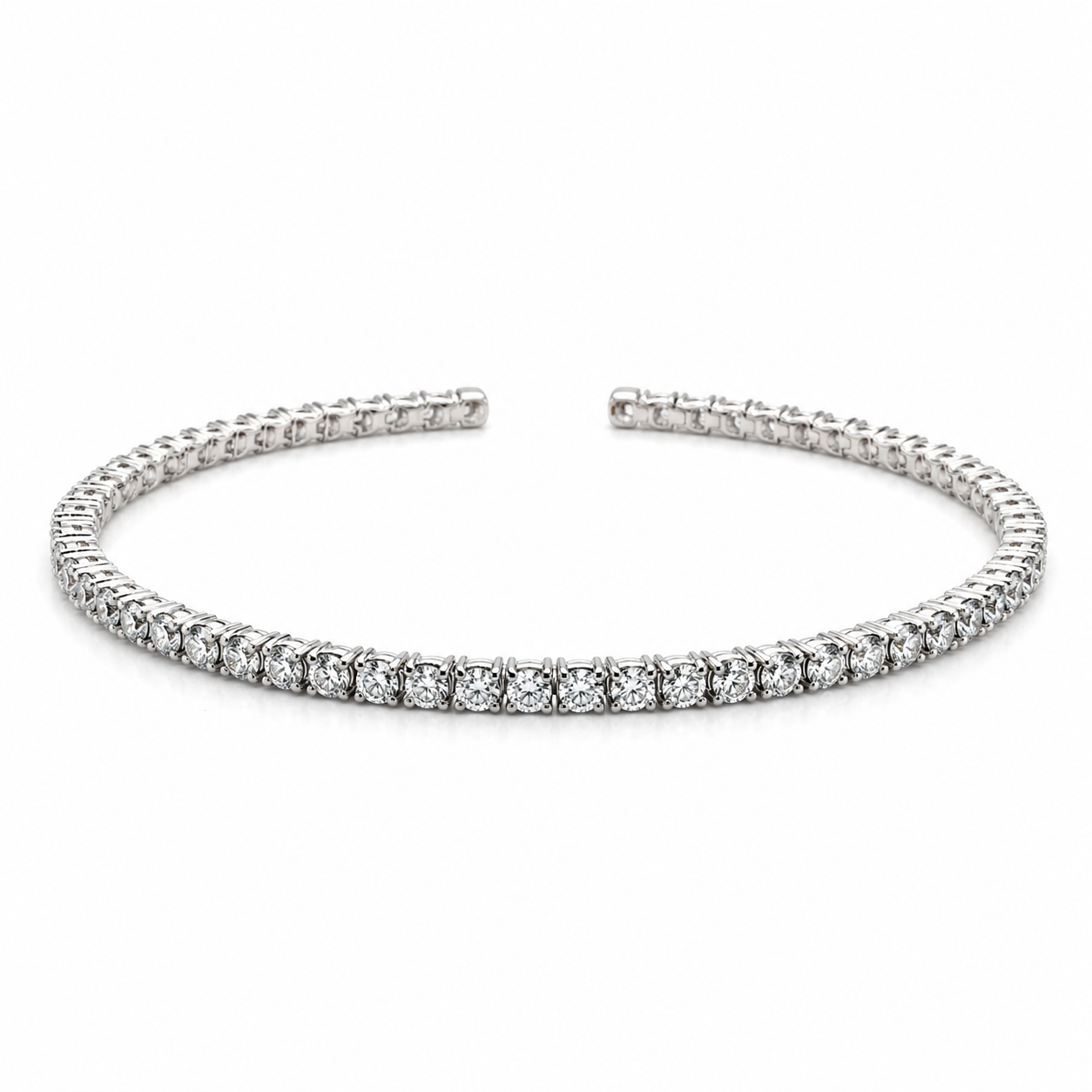 White Gold Diamond Cuff