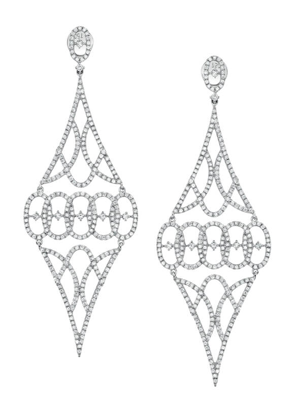 Vintage Inspired Diamond Earrings