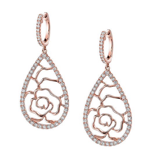 Modern Rose Gold Earrings