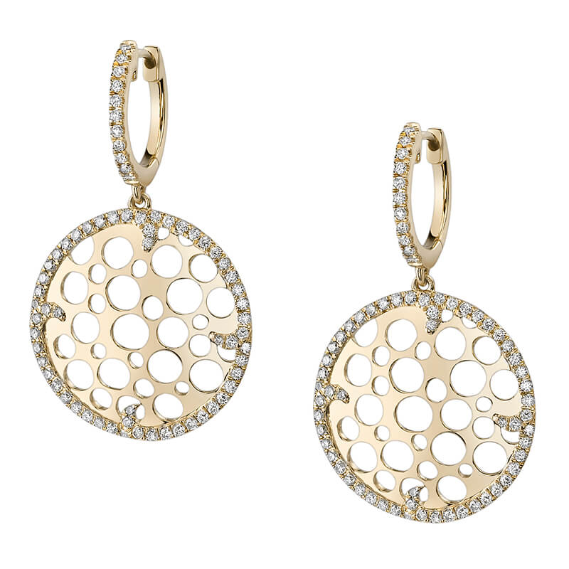 Modern Yellow Gold Earrings