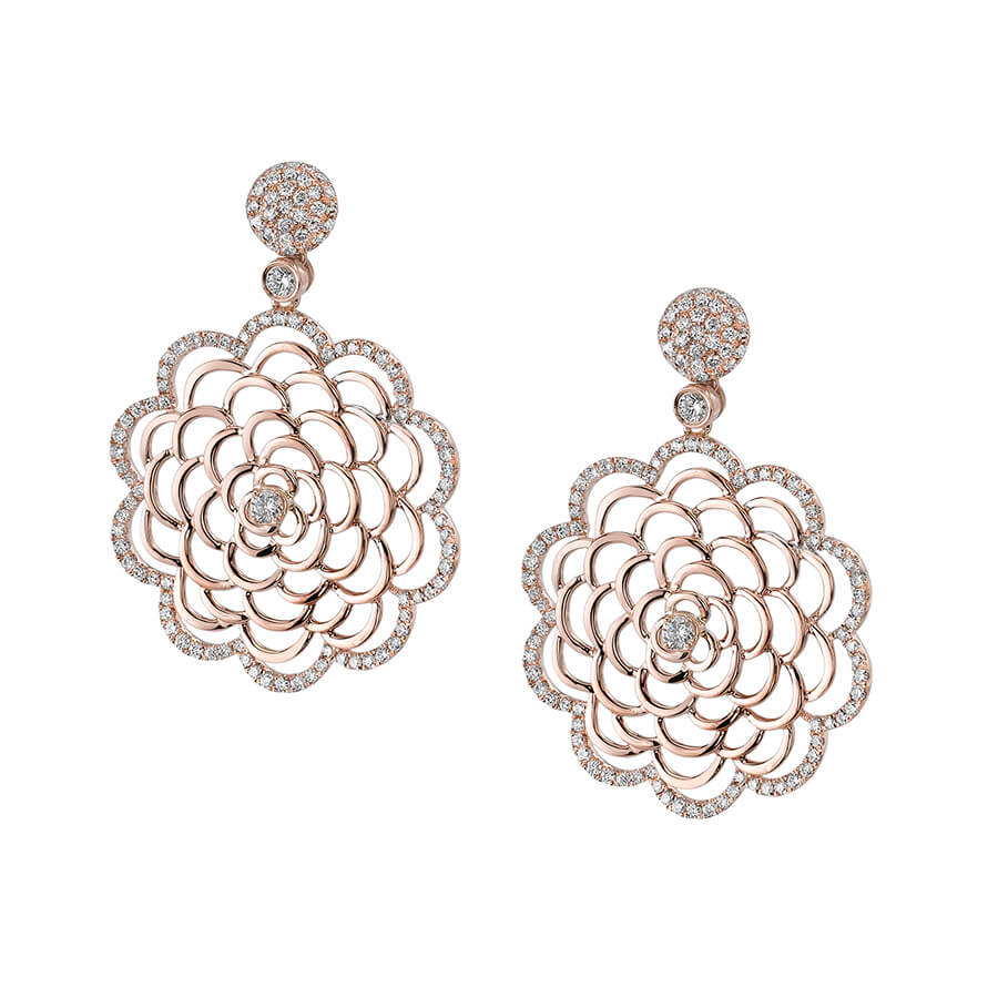 Modern Rose Gold Earrings