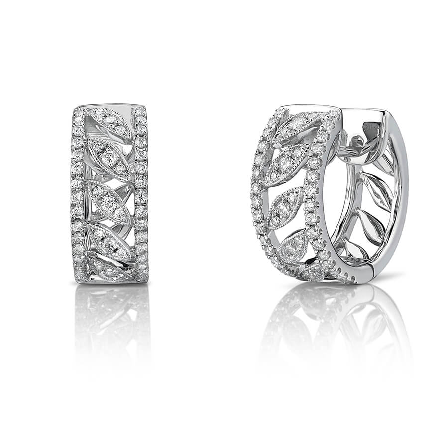 Diamond Hoop Earrings