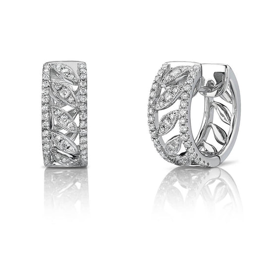 Diamond Hoop Earrings