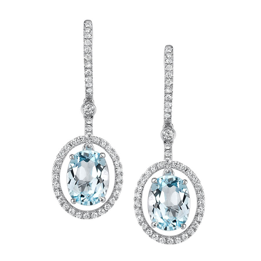 Blue Topaz Earrings