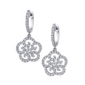 Diamond Flower Earrings