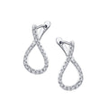Unique Diamond Hoop Earrings 0.5 CT
