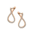 Unique Diamond Hoop Earrings 0.5 CT