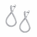 Modern Diamond Hoop Earrings - 1.0 Carat