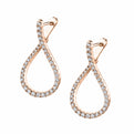 Modern Diamond Hoop Earrings - 1.0 Carat