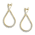Modern Diamond Earrings - 1.5 Carat