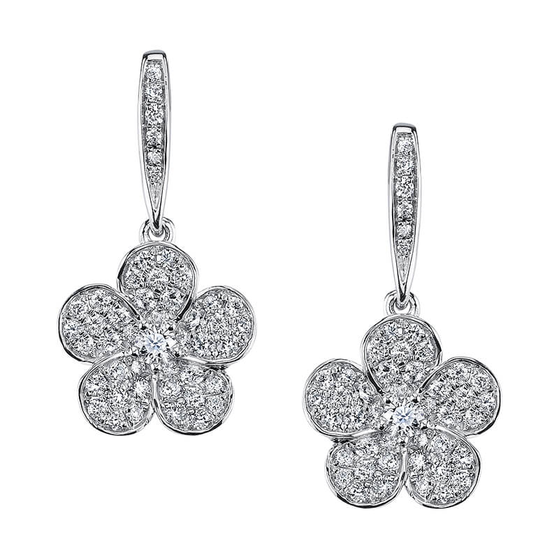 Flower Diamond Earrings