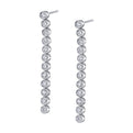Modern Diamond Drop Earrings