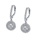Double Halo Diamond Earrings