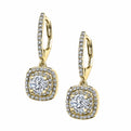 Double Halo Diamond Earrings