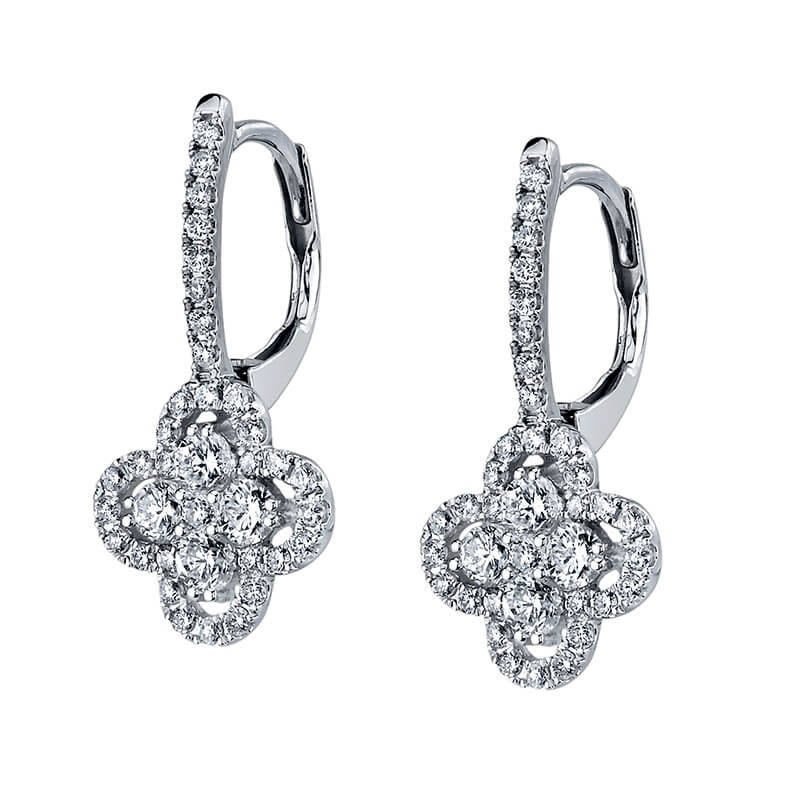Flower Diamond Earrings