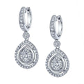 Pear Shaped Diamond Earrings