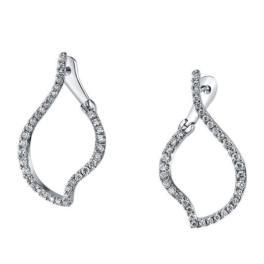 Diamond Hoop Earrings