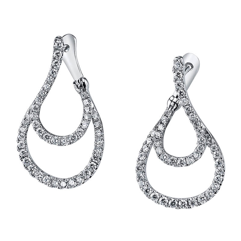 Diamond Hoop Earrings