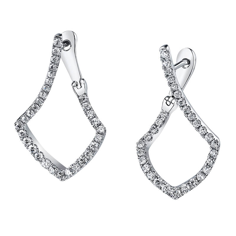 Diamond Hoop Earrings