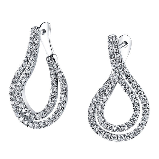 Diamond Hoop Earrings