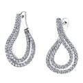 Diamond Hoop Earrings