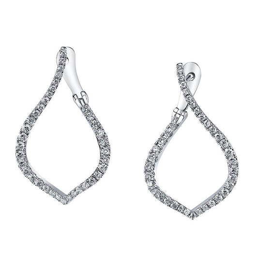 Diamond Hoop Earrings