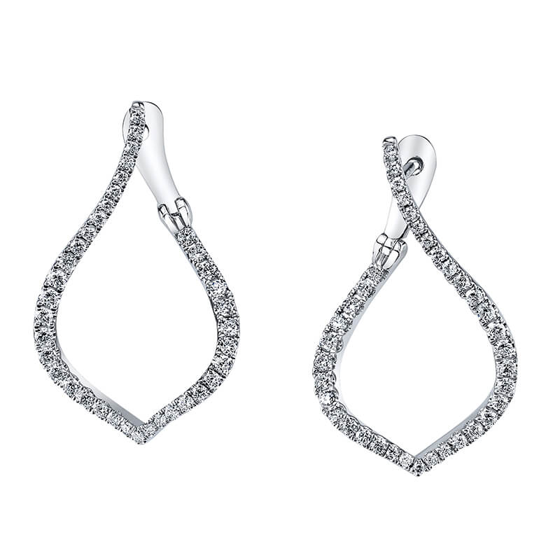 Diamond Hoop Earrings