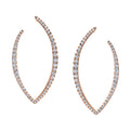 Modern Diamond Hoop Earrings