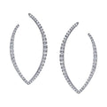 Modern Diamond Hoop Earrings