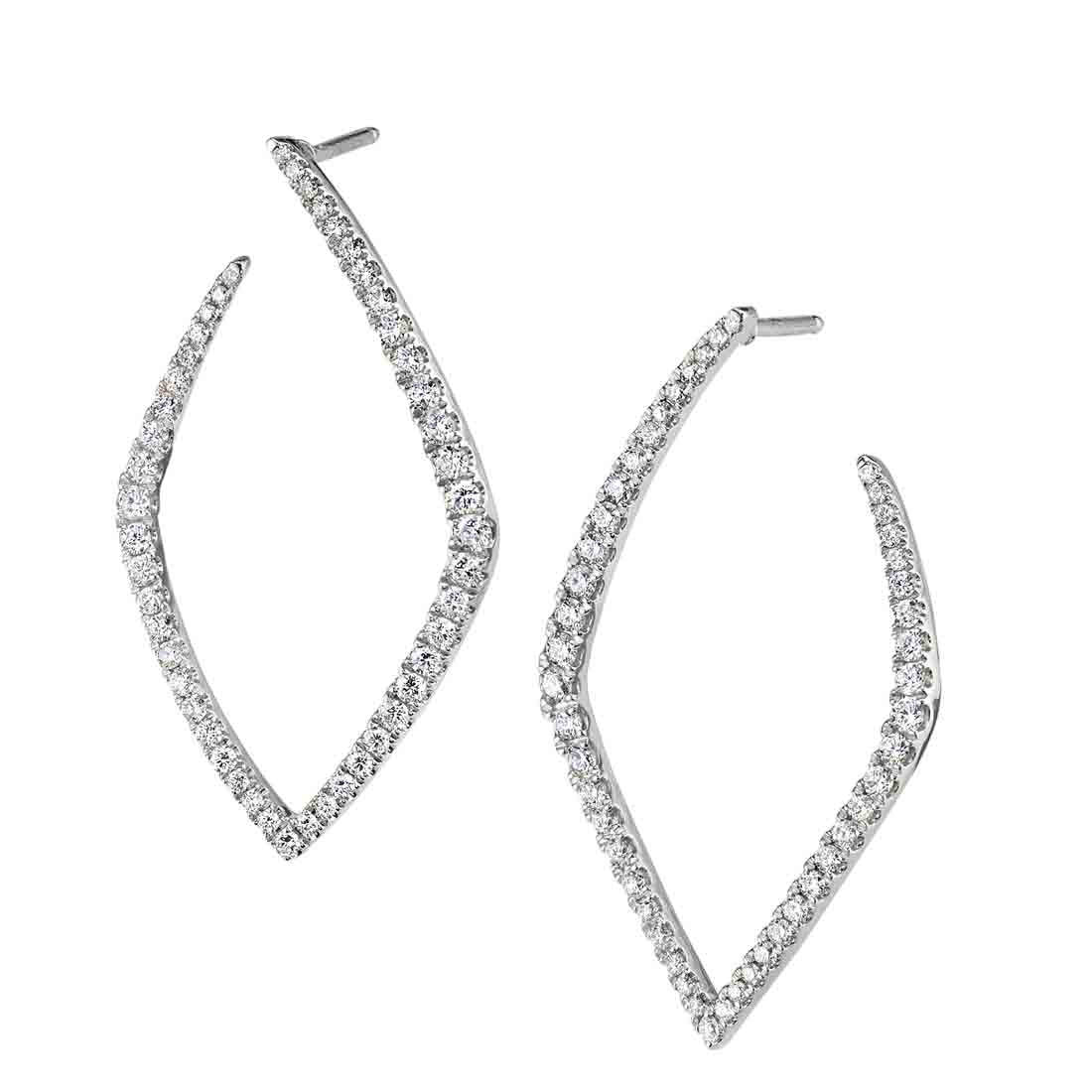 Diamond Hoop Earrings