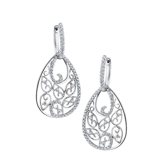 Vintage Inspired Diamond Earrings