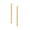 Modern Diamond Drop Earrings with Milgrain Detail