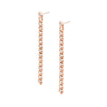 Modern Diamond Drop Earrings with Milgrain Detail