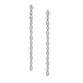Modern Diamond Drop Earrings