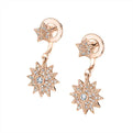 Star Shaped Peek A Boo Earrings