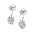 Star Shaped Peek A Boo Earrings