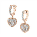 Heart Shaped Huggie Earrings
