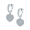 Heart Shaped Huggie Earrings