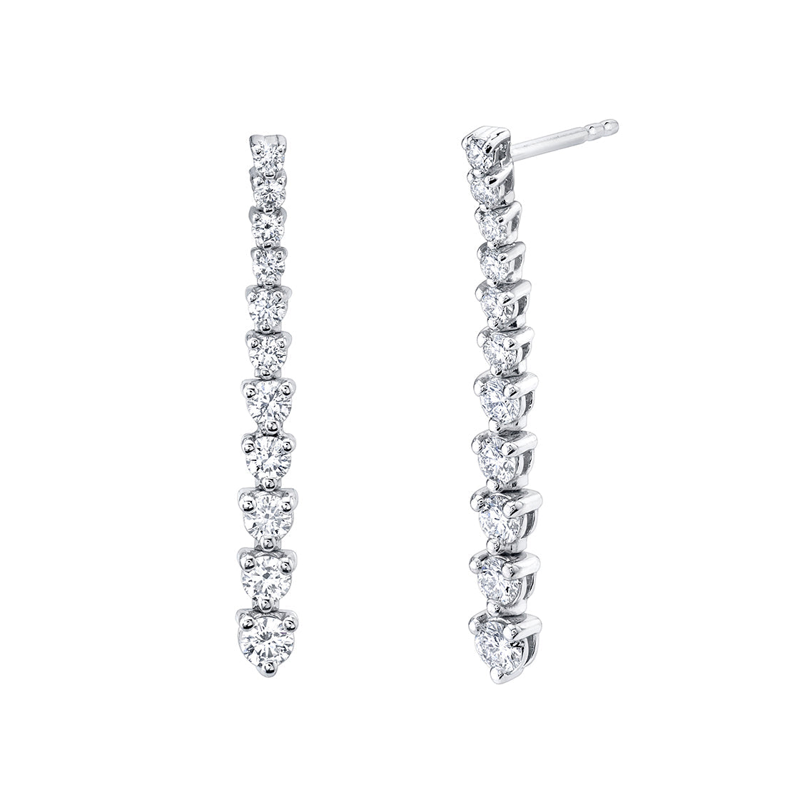 Diamond Dangle Earrings