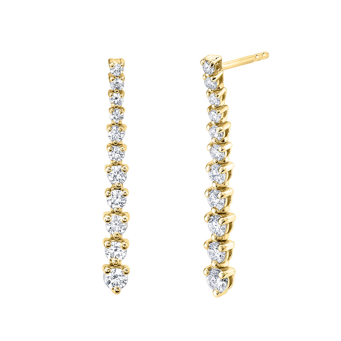 Diamond Dangle Earrings