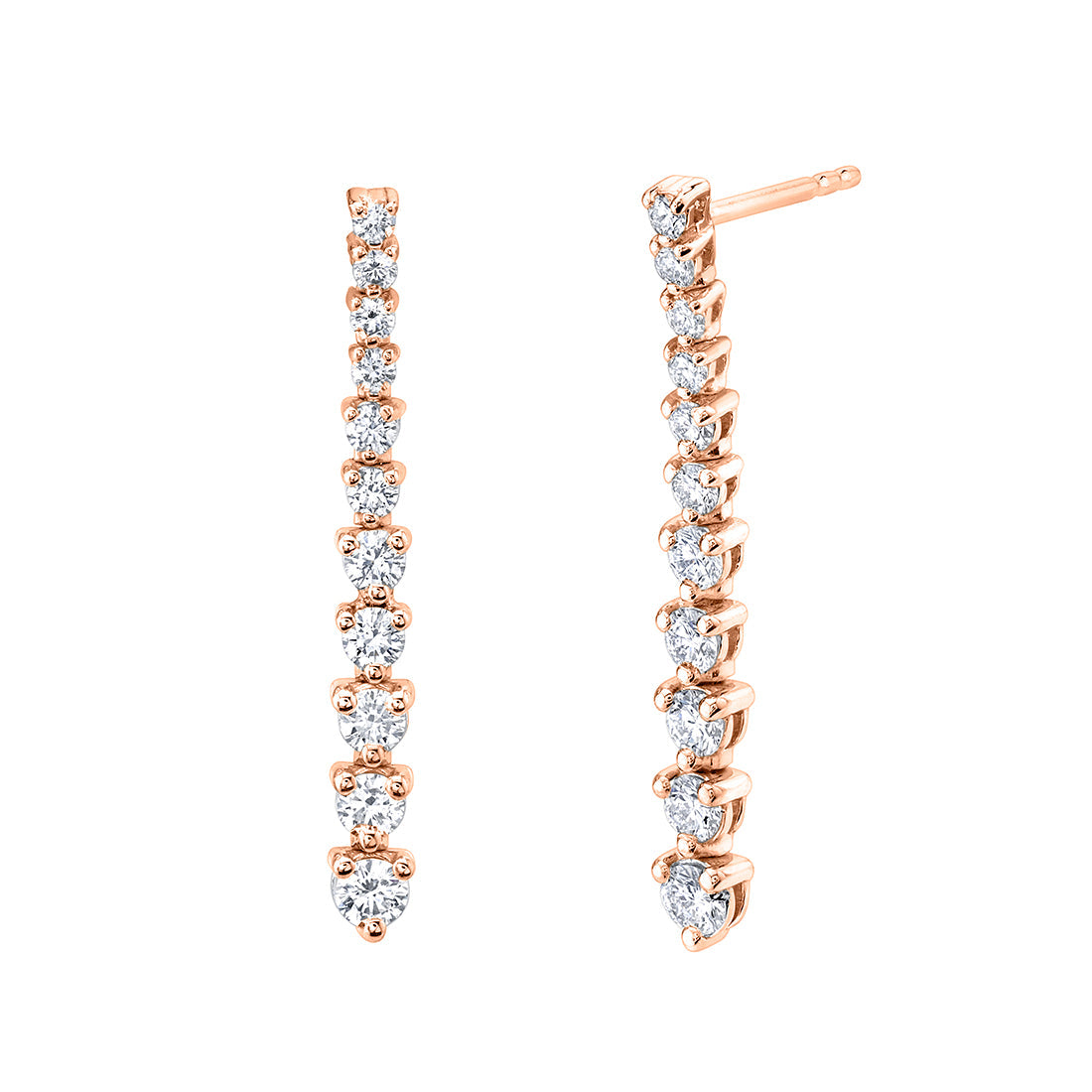 Diamond Dangle Earrings