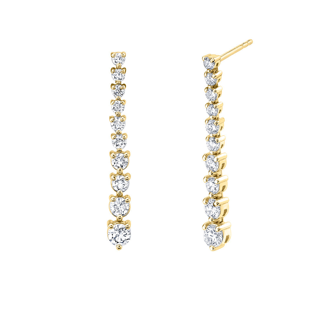 Diamond Dangle Earrings