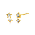 Solaz Diamond Sun Stud Earrings