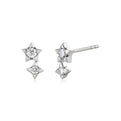 Solaz Diamond Sun Stud Earrings