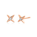 Solaz Diamond Sun Stud Earrings