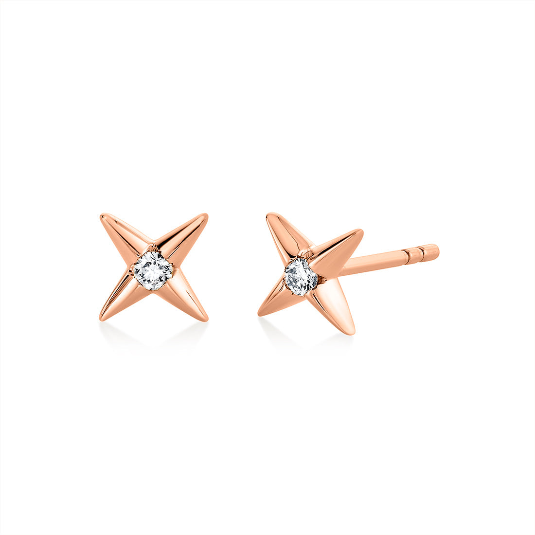 Solaz Diamond Sun Stud Earrings