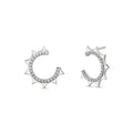 Solaz Diamond Open Sun Earrings