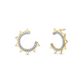 Solaz Diamond Open Sun Earrings