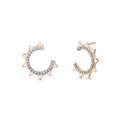 Solaz Diamond Open Sun Earrings